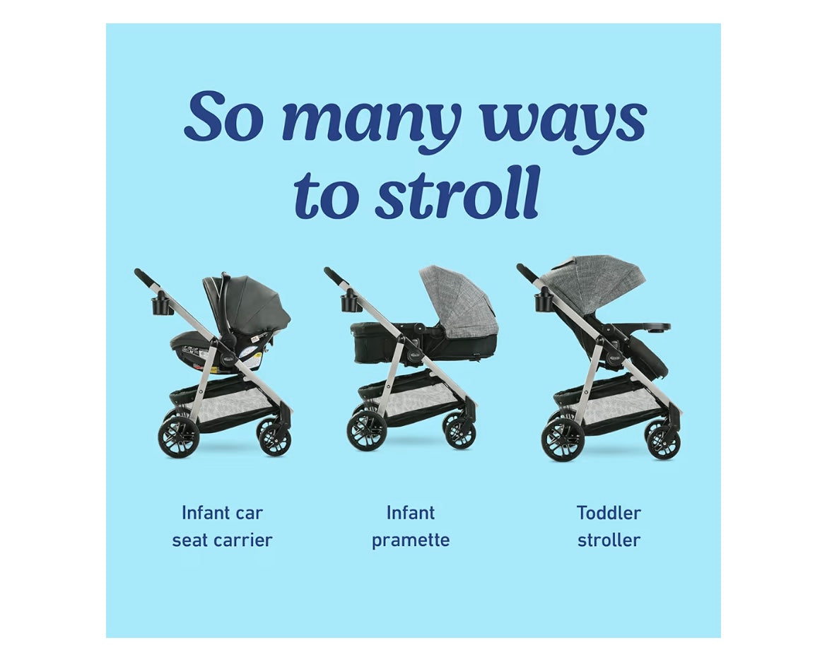 graco modes pramette travel system 3in1 carseat stroller combo