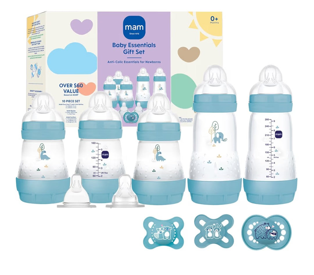 mam newborn essentials feeding set