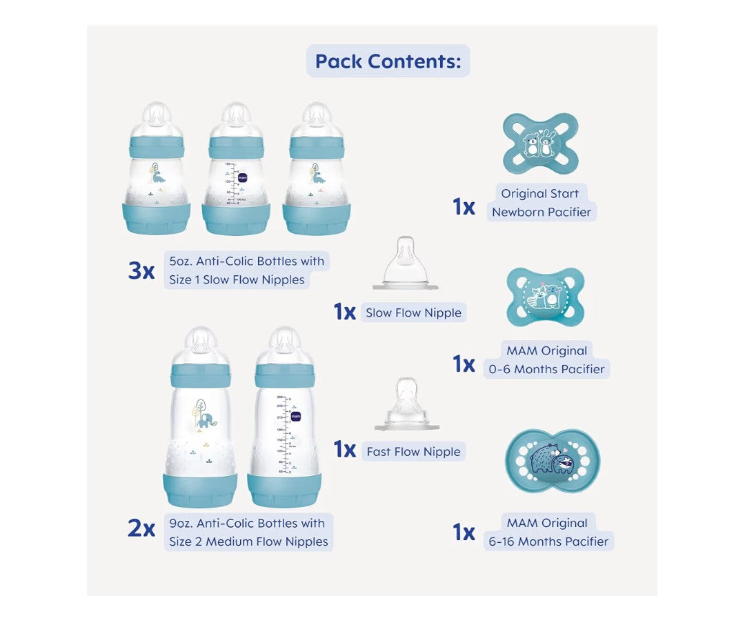 mam newborn essentials feeding set