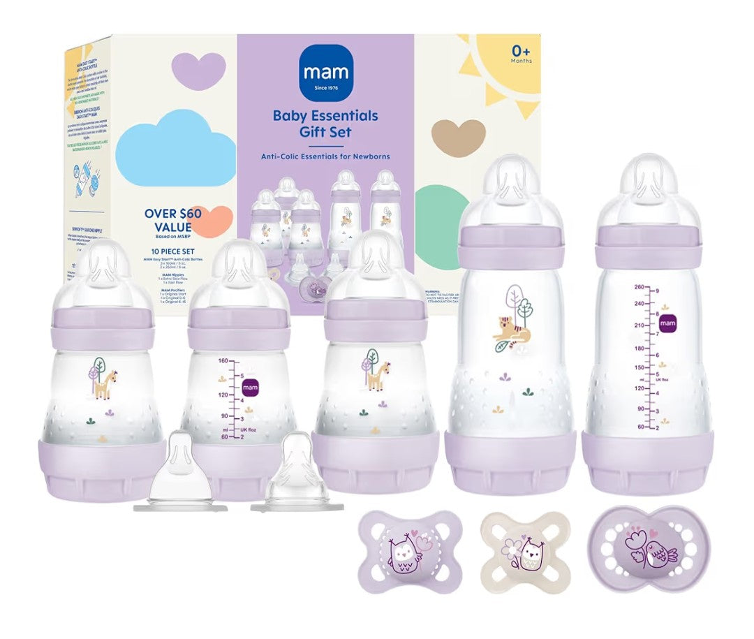 mam newborn essentials feeding set