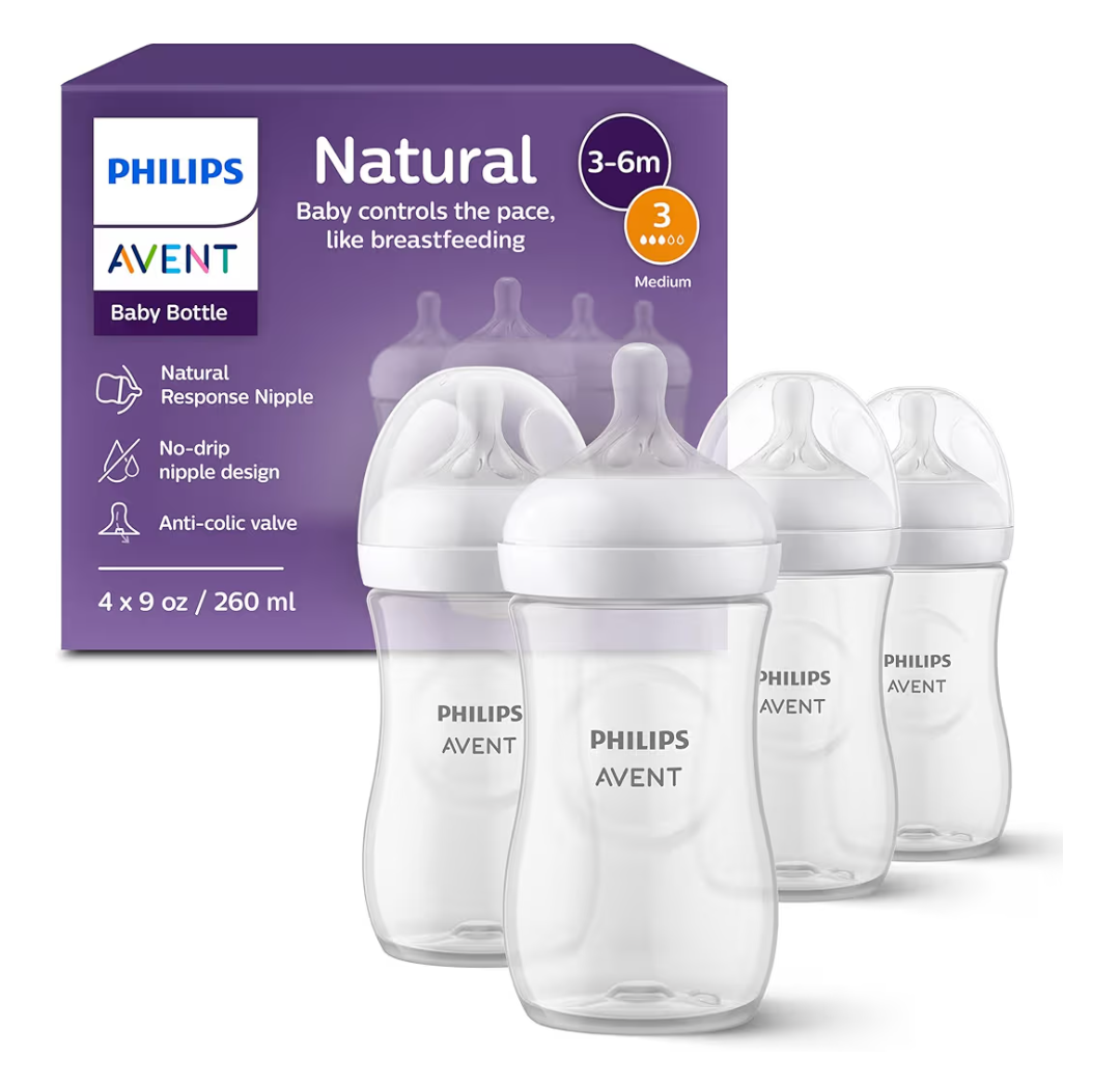 avent natural baby bottles 9oz, 4 count